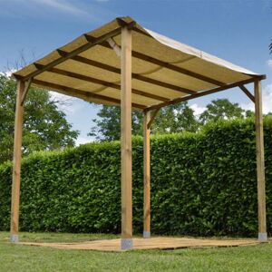 VERDELOOK - Gazebo Pergola 3x3 - Legno - 3x3 m - Gazebo VERDELOOK - Gazebo Pergola 3x3 - Legno - 3x3 m - Gazebo