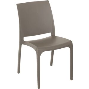 BICA - Sedia Volga Taupe 54x46xh80cm Impilabile BICA - Sedia Volga Taupe 54x46xh80cm Impilabile