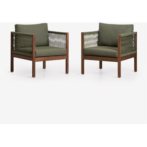 SKLUM Set Di 2 Poltrone Con Braccioli In Legno Di Acacia Branson SKLUM Set Di 2 Poltrone Con Braccioli In Legno Di Acacia Branson