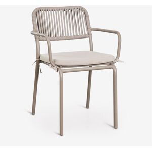 SKLUM Set Di 4 Sedie Da Giardino Impilabili Con Braccioli In Corda Intrecciata Arhiza SKLUM Set Di 4 Sedie Da Giardino Impilabili Con Braccioli In Corda Intrecciata Arhiza