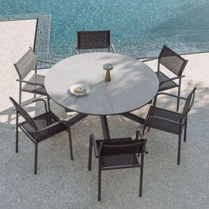 SKLUM Set Da Tavolo 145-200x145 Cm Allungabile In Alluminio Begur E 6 Sedie Da Giardino Impilabili Con Braccioli In Alluminio Olenia SKLUM Set Da Tavolo 145-200x145 Cm Allungabile In Alluminio Begur E 6 Sedie Da Giardino Impilabili Con Braccioli In Alluminio Olenia