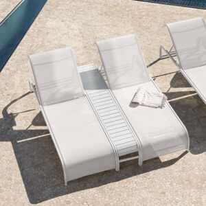 SKLUM Set Di 2 Lettini Reclinabili E Tavolino Laterale In Acciaio Marietta SKLUM Set Di 2 Lettini Reclinabili E Tavolino Laterale In Acciaio Marietta