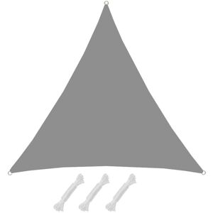 Amanka - Upf50+ Tenda Da Sole Uv 3x3x3 Triangolo Poliestere Protezione Solare Grigio Amanka - Upf50+ Tenda Da Sole Uv 3x3x3 Triangolo Poliestere Protezione Solare Grigio