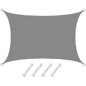 Amanka - Upf50+tenda Da Sole Uv2x3 Rettangolo Poliestere Idrorepellente Protezione Grigio Amanka - Upf50+tenda Da Sole Uv2x3 Rettangolo Poliestere Idrorepellente Protezione Grigio