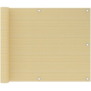 Schermo balcone beige 75x300cm vidaXL - Resistente UV & traspirante Schermo balcone beige 75x300cm vidaXL - Resistente UV & traspirante