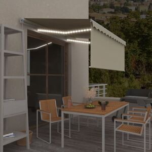 Tenda Retrattile VidaXL Crema 3x2,5 m con LED Tenda Retrattile VidaXL Crema 3x2,5 m con LED