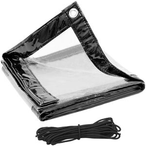 WOLTU Telone Impermeabile Per Esterno Trasparente Telo Occhiellato Pvc 380g/m²trasparente 3 X 4 M - WOLTU Telone Impermeabile Per Esterno Trasparente Telo Occhiellato Pvc 380g/m²trasparente 3 X 4 M -