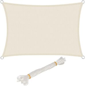 WOLTU Crema Tenda a Vela 3x5m Resistente UV Esterno WOLTU Crema Tenda a Vela 3x5m Resistente UV Esterno