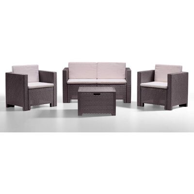 BICA Set Salotto Da Esterno - Salottino Outdoor Marrone BICA Set Salotto Da Esterno - Salottino Outdoor Marrone