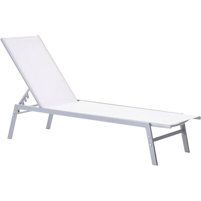 Chaiselongue da giardino Beliani - Regolabile, Resistente ai raggi UV, Struttura in Acciaio Chaiselongue da giardino Beliani - Regolabile, Resistente ai raggi UV, Struttura in Acciaio