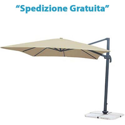 KOEM Domus - Ombrellone da Giardino Quadrato 3x4m Ecru KOEM Domus - Ombrellone da Giardino Quadrato 3x4m Ecru