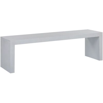 BELIANI - Panchina Da Giardino In Cemento Bianco A 3 Posti 40 X 150 X 40 Cm Taranto BELIANI - Panchina Da Giardino In Cemento Bianco A 3 Posti 40 X 150 X 40 Cm Taranto