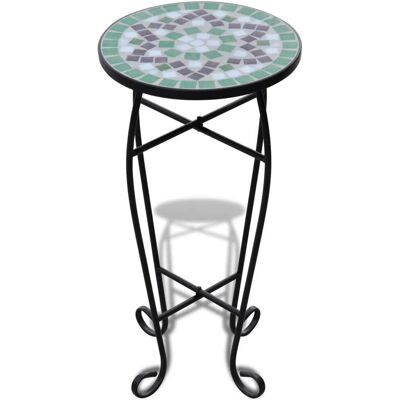 HELLOSHOP26 Elegante Tavolino Rotondo Da Esterno 30 X 30 X 60 Cm In Ceramica Verde 020045847 HELLOSHOP26 Elegante Tavolino Rotondo Da Esterno 30 X 30 X 60 Cm In Ceramica Verde 020045847