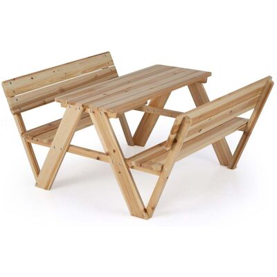 NORTHIX Set Da Tavolo Da Picnic Per Bambini Con Panche, In Legno Massello NORTHIX Set Da Tavolo Da Picnic Per Bambini Con Panche, In Legno Massello
