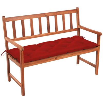 HELLOSHOP26 Panchina Da Giardino Arredo Esterno Per Patio Arredo Per Terrazzo Con Cuscino 120 Cm Legno Massello Di Acacia 020011395 HELLOSHOP26 Panchina Da Giardino Arredo Esterno Per Patio Arredo Per Terrazzo Con Cuscino 120 Cm Legno Massello Di Acacia 020011395