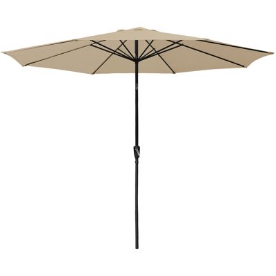 HAPPY GARDEN Ombrello Rotondo Diritto Hapuna Diametro 3,30m Beige HAPPY GARDEN Ombrello Rotondo Diritto Hapuna Diametro 3,30m Beige