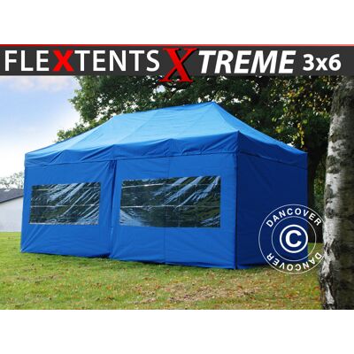 DANCOVER Gazebo Pieghevole Flextents Xtreme 50 3x6m Blu, Incl 6 Fianchi DANCOVER Gazebo Pieghevole Flextents Xtreme 50 3x6m Blu, Incl 6 Fianchi