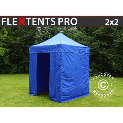 Dancover Tenda pieghevole FleXtents PRO 2x2 m Blu - Tenda pieghevole Dancover Tenda pieghevole FleXtents PRO 2x2 m Blu - Tenda pieghevole