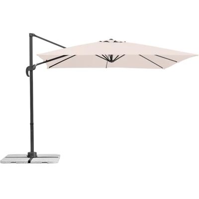 BAKAJI - Ombrellone Giardino Decentrato Senso 3x3 Alluminio Inclinabile Girevole Ecru BAKAJI - Ombrellone Giardino Decentrato Senso 3x3 Alluminio Inclinabile Girevole Ecru