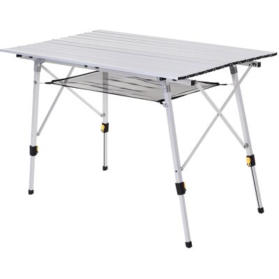 EASY COMFORT Easycomfort Tavolo Da Campeggio Pieghevole Multifunzione In Alluminio Con Custodia E Altezza Regolabile Sostiene Fino 40 Kg EASY COMFORT Easycomfort Tavolo Da Campeggio Pieghevole Multifunzione In Alluminio Con Custodia E Altezza Regolabile Sostiene Fino 40 Kg
