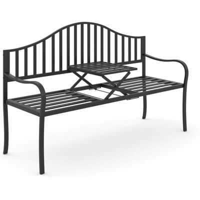 EASY COMFORT Mobili Da Giardino Easycomfort Panca Giardino Metallo 150x53x95 Cm EASY COMFORT Mobili Da Giardino Easycomfort Panca Giardino Metallo 150x53x95 Cm