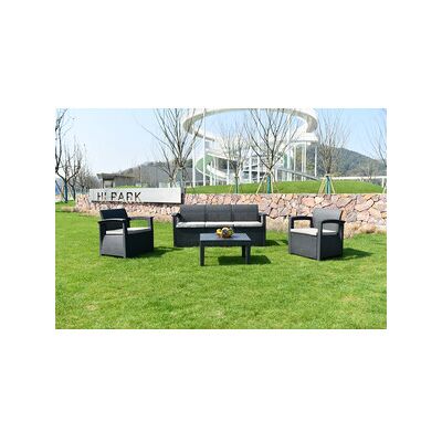MARCA Set Salotto Con Divano 3p Grafite Lounge Trio C Line Outdoor 4 Pezzi MARCA Set Salotto Con Divano 3p Grafite Lounge Trio C Line Outdoor 4 Pezzi