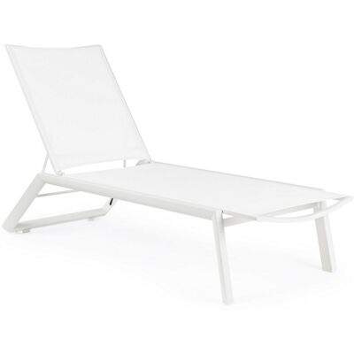 BIZZOTTO Lettino Prendisole In Alluminio Verniciato 'cruise' Con Ruote, Ideale Per Piscina E Giardino -bianco / Confezione Da 1 Pezzo BIZZOTTO Lettino Prendisole In Alluminio Verniciato 'cruise' Con Ruote, Ideale Per Piscina E Giardino -bianco / Confezione Da 1 Pezzo