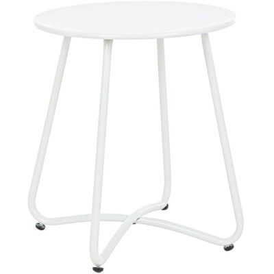 BIZZOTTO Tavolino Da Caffe "wissant" Per Lettino Da Esterno E Giardino In Acciaio Con Vassoio -ø 40 X H 45 Cm / Ocra BIZZOTTO Tavolino Da Caffe "wissant" Per Lettino Da Esterno E Giardino In Acciaio Con Vassoio -ø 40 X H 45 Cm / Ocra