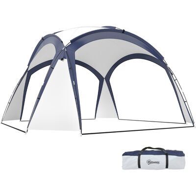 Zone Tenda A Cupola Per 6-8 Persone, Pergola, Protezione Da Sole E Pioggerella, 3.5 X 3.5 X 2.22 M, Bianco Crema Zone Tenda A Cupola Per 6-8 Persone, Pergola, Protezione Da Sole E Pioggerella, 3.5 X 3.5 X 2.22 M, Bianco Crema