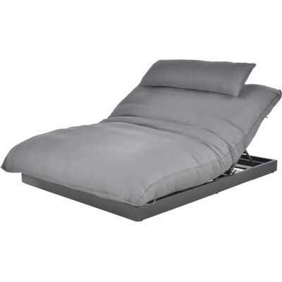 Home Deluxe Lettino Emelia - Alluminio Home Deluxe Lettino Emelia - Alluminio