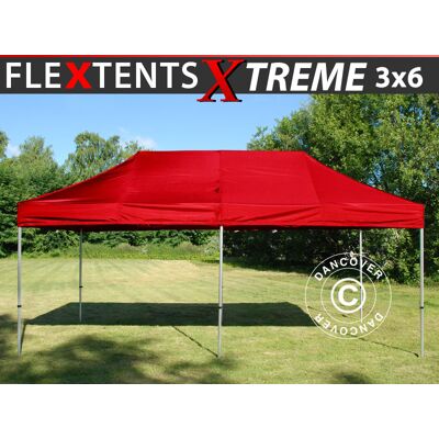 DANCOVER Gazebo Pieghevole Gazebo Rapido Flextents Xtreme 50 3x6m Rosso DANCOVER Gazebo Pieghevole Gazebo Rapido Flextents Xtreme 50 3x6m Rosso
