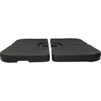 HELLOSHOP26 Base Per Ombrellone Portatile E Ricaricabile 50 X 50 X 7,5 Cm 4 Parti Stabile E Leggera Plastica Nera 020045856 HELLOSHOP26 Base Per Ombrellone Portatile E Ricaricabile 50 X 50 X 7,5 Cm 4 Parti Stabile E Leggera Plastica Nera 020045856