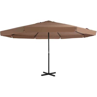 Ombrellone da giardino VidaXL - 500cm Grigio Topo Ombrellone da giardino VidaXL - 500cm Grigio Topo