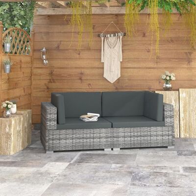 VIDAXL Nova Poltrona Modulare per Esterni - Grigio VIDAXL Nova Poltrona Modulare per Esterni - Grigio