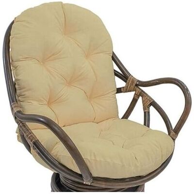 SCORPIO Cuscino Di Ricambio Per Sedia Girevole, Lettino In Rattan, Tappetino Da Giardino (120 X 60 Cm, Beige, Sedia Non Inclusa) SCORPIO Cuscino Di Ricambio Per Sedia Girevole, Lettino In Rattan, Tappetino Da Giardino (120 X 60 Cm, Beige, Sedia Non Inclusa)