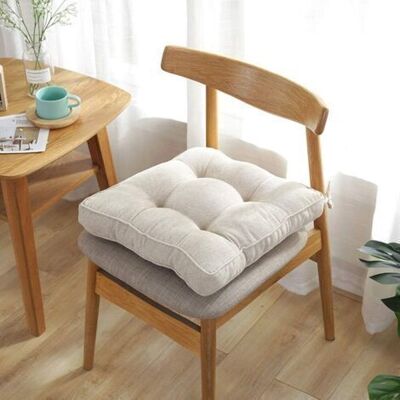ABYSSE Cuscino Per Sedia, Cuscino Di Seduta Imbottito In Cotone Pp Con Cinghie Di Fissaggio, Morbido E Confortevole, Per Sedie Da Pranzo E Da Giardino, Sia Per Interni Che Per Esterni, Lavabile, 45 X 45 X 9 ABYSSE Cuscino Per Sedia, Cuscino Di Seduta Imbottito In Cotone Pp Con Cinghie Di Fissaggio, Morbido E Confortevole, Per Sedie Da Pranzo E Da Giardino, Sia Per Interni Che Per Esterni, Lavabile, 45 X 45 X 9