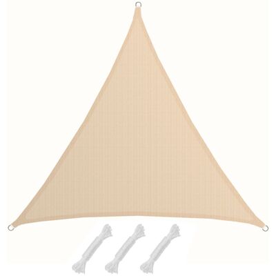 Amanka - Tenda da Sole UV 2x2x2 m Triangolo - Beige Amanka - Tenda da Sole UV 2x2x2 m Triangolo - Beige