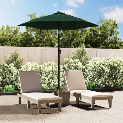 vidaXL Ombrellone Verde 200x224cm Alluminio - Ombrellone vidaXL Ombrellone Verde 200x224cm Alluminio - Ombrellone