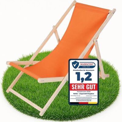 MELKO Lettino da spiaggia in legno di pino - Sedia regolabile per giardino e campeggio MELKO Lettino da spiaggia in legno di pino - Sedia regolabile per giardino e campeggio