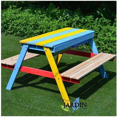 SUINGA Tavolo da Picnic per Bambini - 89x85x49 cm - Mobili da Giardino SUINGA Tavolo da Picnic per Bambini - 89x85x49 cm - Mobili da Giardino