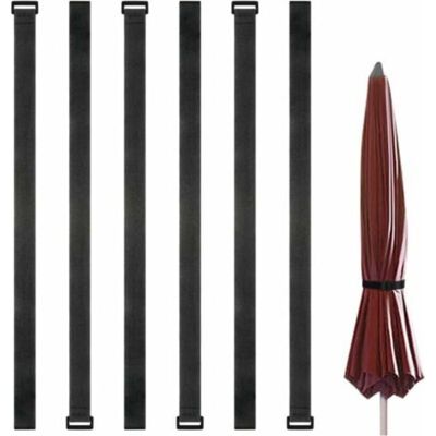 URSUS Set Di 6 Cinghie Per Ombrellone, Cinghia Riutilizzabile, Cinghia Regolabile, Accessorio Di Fissaggio In Nylon Per Ombrellone URSUS Set Di 6 Cinghie Per Ombrellone, Cinghia Riutilizzabile, Cinghia Regolabile, Accessorio Di Fissaggio In Nylon Per Ombrellone