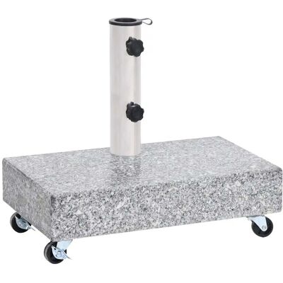 HELLOSHOP26 Base Stabile Per Ombrellone Con Ruote Per Uso Esterno 45 X 25 X 8,3 Cm In Granito Grigio Chiaro 020046506 HELLOSHOP26 Base Stabile Per Ombrellone Con Ruote Per Uso Esterno 45 X 25 X 8,3 Cm In Granito Grigio Chiaro 020046506