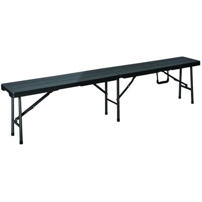 PAPILLON Panca Pieghevole Grigio Antracite 180x28x43cm. PAPILLON Panca Pieghevole Grigio Antracite 180x28x43cm.