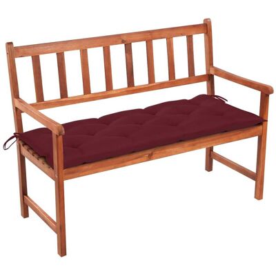 HELLOSHOP26 Panchina Da Giardino Arredo Esterno Per Patio Arredo Per Terrazzo Con Cuscino 120 Cm Legno Massello Di Acacia 020011377 HELLOSHOP26 Panchina Da Giardino Arredo Esterno Per Patio Arredo Per Terrazzo Con Cuscino 120 Cm Legno Massello Di Acacia 020011377