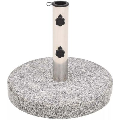 Base per Ombrellone in Granito HELLOSHOP26 - 22kg, Acciaio Inox, Elegante Base per Ombrellone in Granito HELLOSHOP26 - 22kg, Acciaio Inox, Elegante