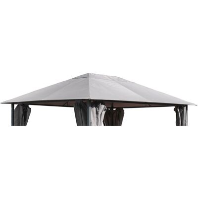 QUICK-STAR - Ersatzdach 250g Garten Pavillon 3x4m Grau Antik Pavillondach Ersatzbezug QUICK-STAR - Ersatzdach 250g Garten Pavillon 3x4m Grau Antik Pavillondach Ersatzbezug