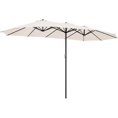 BAKAJI Ombrellone Doppio 4.6 Metri Senza Base Da Giardino Rivestimento Anti Uv 12 Ribs BAKAJI Ombrellone Doppio 4.6 Metri Senza Base Da Giardino Rivestimento Anti Uv 12 Ribs