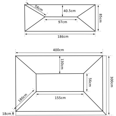 EASY COMFORT Easycomfort Copertura Per Gazebo Da Giardino Tetto Sostitutivo Anti-uv Impermeabile In Poliestere 3x4m EASY COMFORT Easycomfort Copertura Per Gazebo Da Giardino Tetto Sostitutivo Anti-uv Impermeabile In Poliestere 3x4m