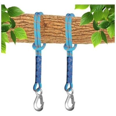 SCORPIO Kit Di Sospensione Per Altalena Da Albero, 2 Corde Regolabili Da 60 Cm Per Amaca Con Moschettoni, Set Di Sospensione Per Altalena Da Albero SCORPIO Kit Di Sospensione Per Altalena Da Albero, 2 Corde Regolabili Da 60 Cm Per Amaca Con Moschettoni, Set Di Sospensione Per Altalena Da Albero