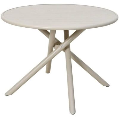 HESPERIDE Tavolo Da Giardino Nebullia 4 Posti D105cm Argilla - Hespéride HESPERIDE Tavolo Da Giardino Nebullia 4 Posti D105cm Argilla - Hespéride